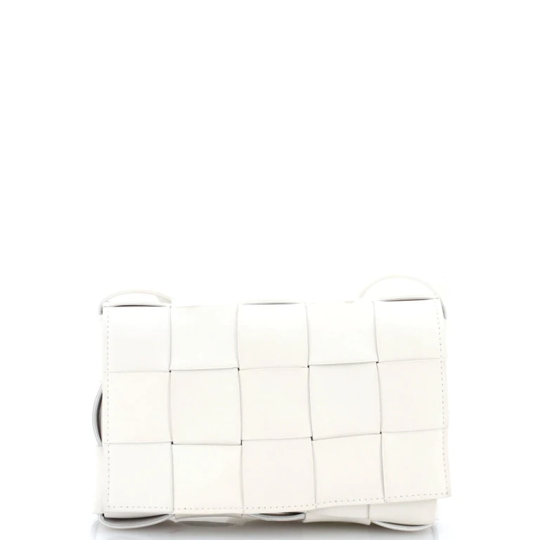 Brick Cassette Shoulder Bag Maxi Intrecciato Leather Mini