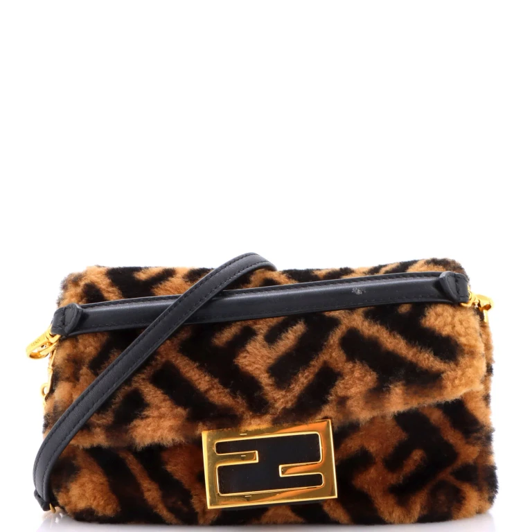 Baguette NM Bag Zucca Shearling Mini
