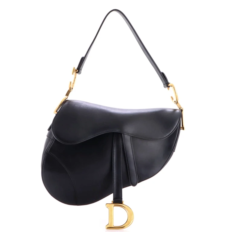 Saddle Handbag Leather Medium