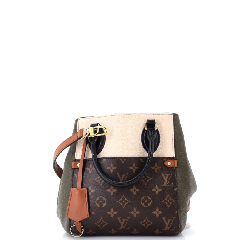 Fold Tote Monogram Canvas and Leather PM