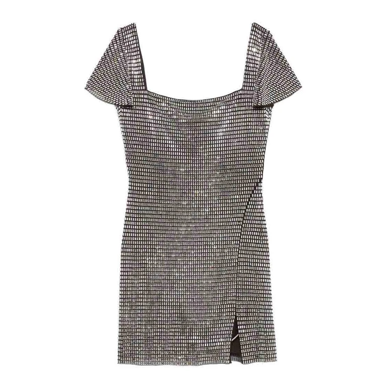 Self Portrait Robe Courte - Gris (AW26165SGRY)