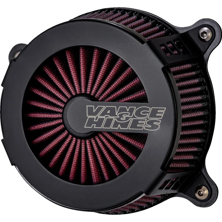 40367 - Vance & Hines VO2 Cage Fighter Air Intake Kit For Harley Davidson FLD 1690 2012-2013 - Black/Contrast