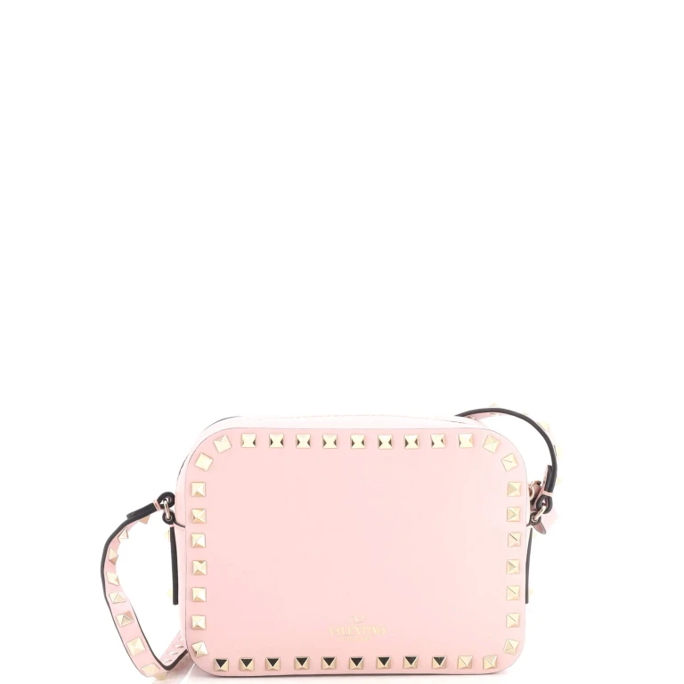Rockstud Camera Crossbody Bag Leather