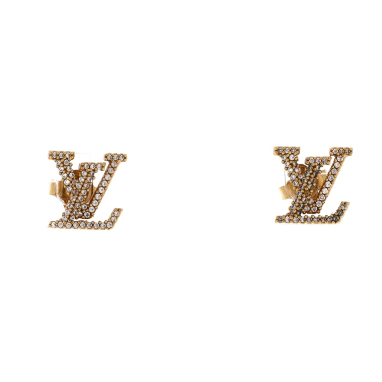 LV Iconic Stud Earrings Metal with Crystals