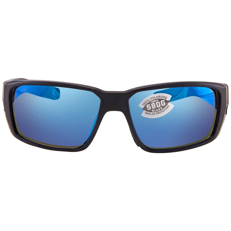 FANTAIL PRO Blue Mirror Polarized Glass Mens Sunglasses 6S9079 907901 60