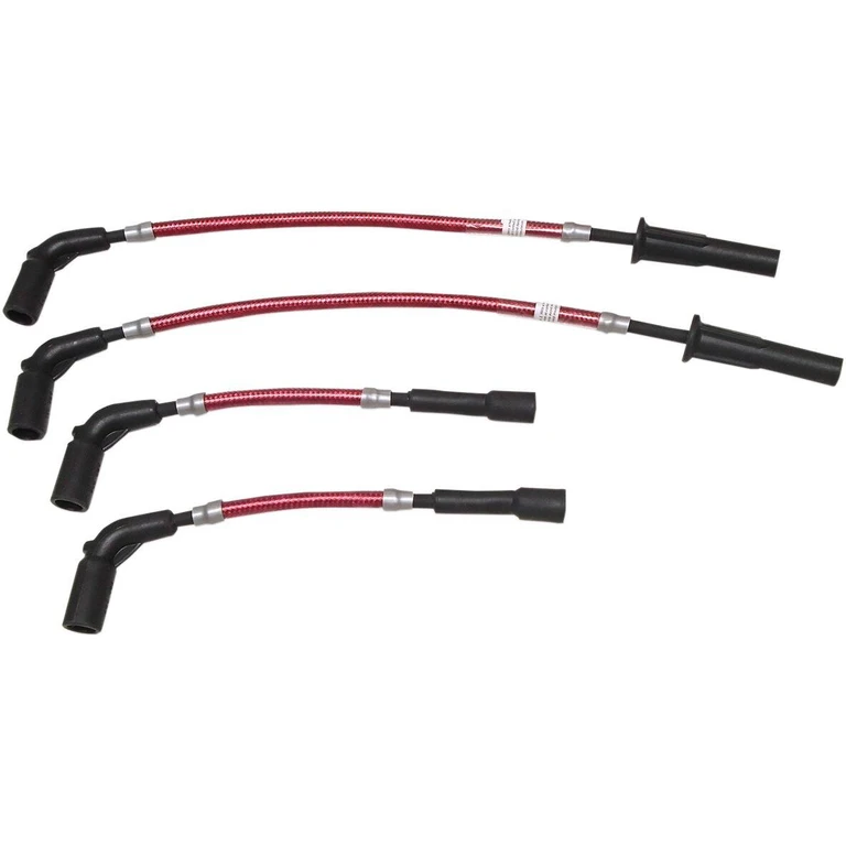3047T - Magnum Shielding Braided Spark Plug Wire For Harley Davidson FLDE 1750 2018-2020 - Red