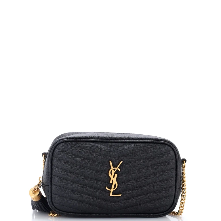 Lou Camera Bag Matelasse Chevron Leather Mini