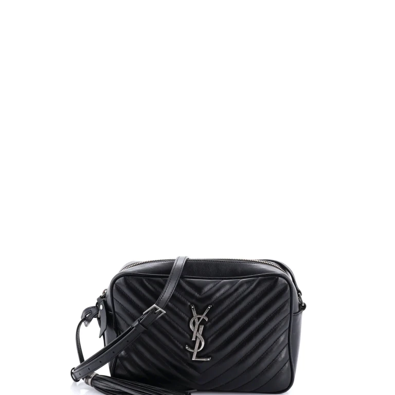 Lou Camera Bag Matelasse Chevron Leather Small