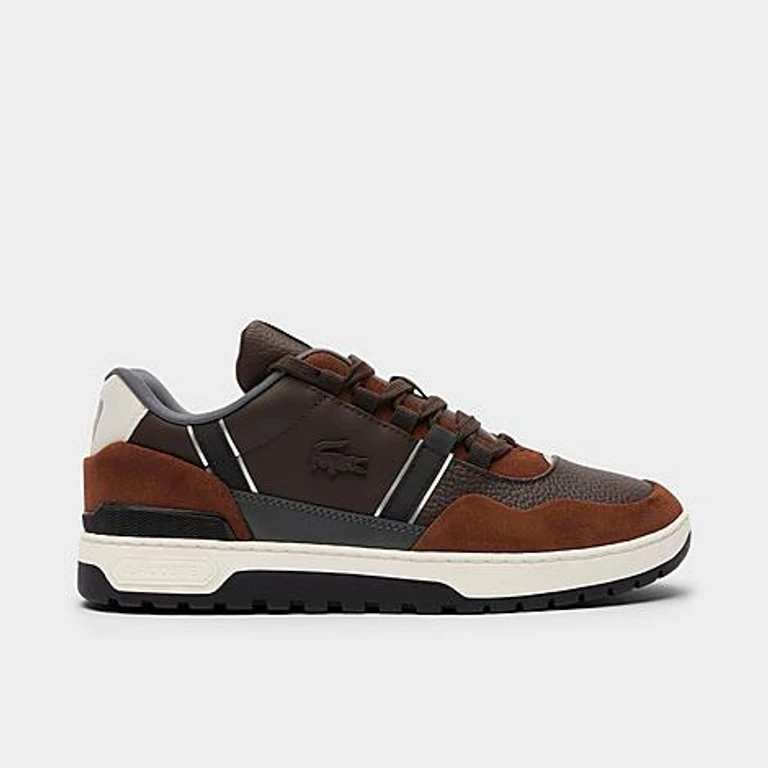 Men's T-Clip Winter Low Textile Casual Shoes in Dark Brown Size: 7.0