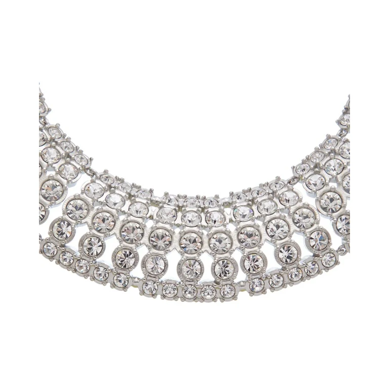 Round Rhinestone Necklace