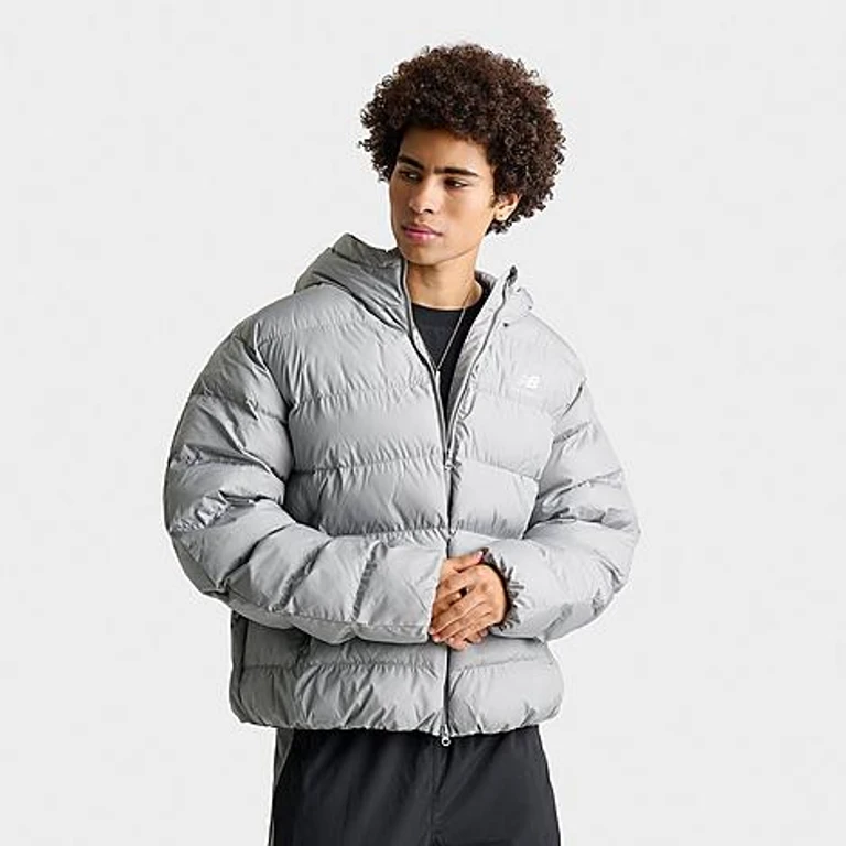 Men's Boston Full-Zip Puffer Jacket in Slate Grey Size: Small