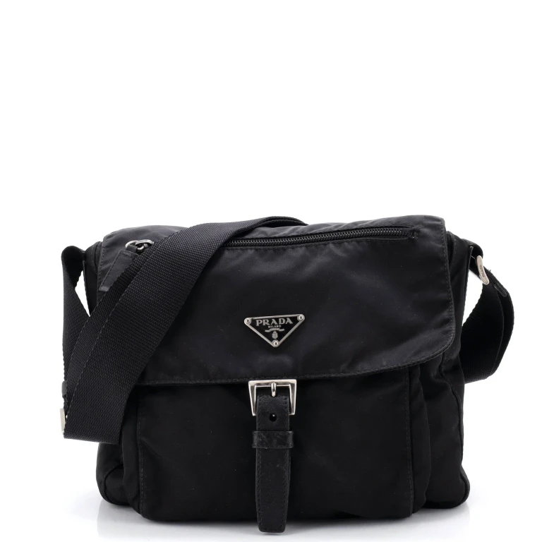 Buckle Messenger Bag Tessuto Small