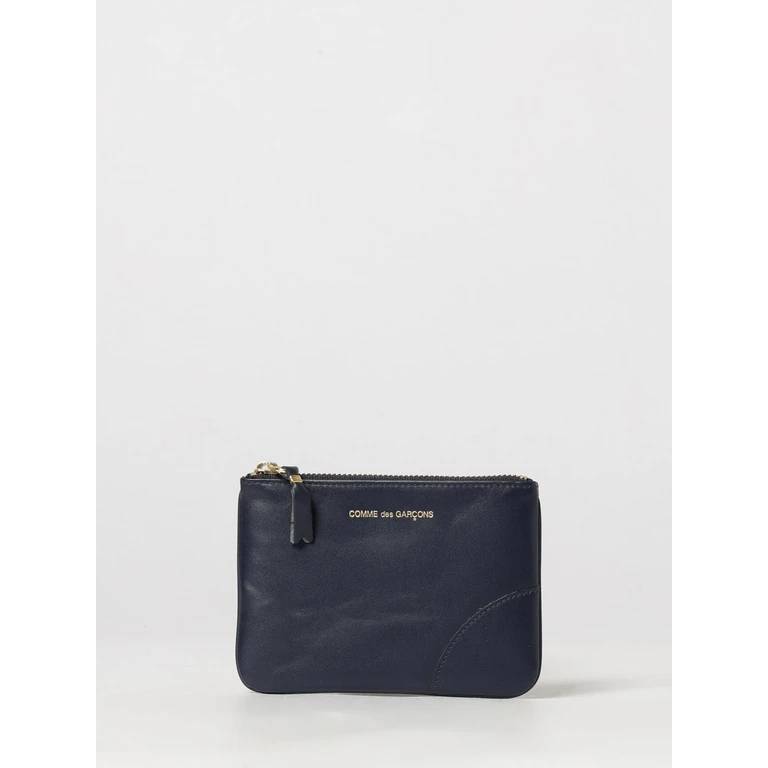 Smooth Leather Card Holder with Zip and Logo (SA8100BLU)