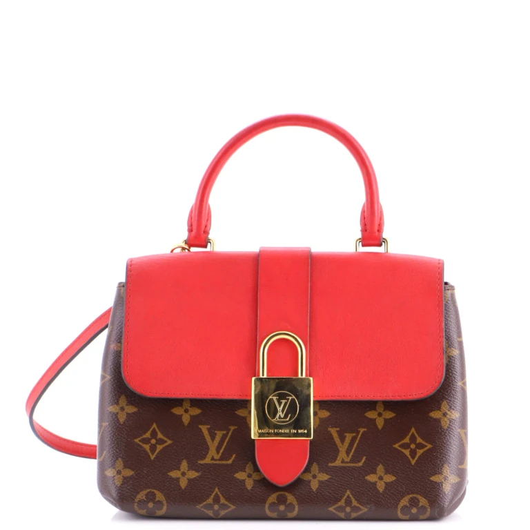 Locky Handbag Monogram Canvas with Leather BB
