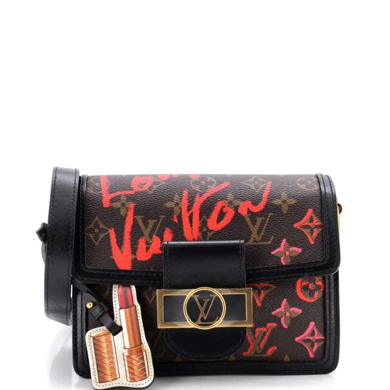 Dauphine Shoulder Bag Limited Edition Fall in Love Monogram Canvas Mini