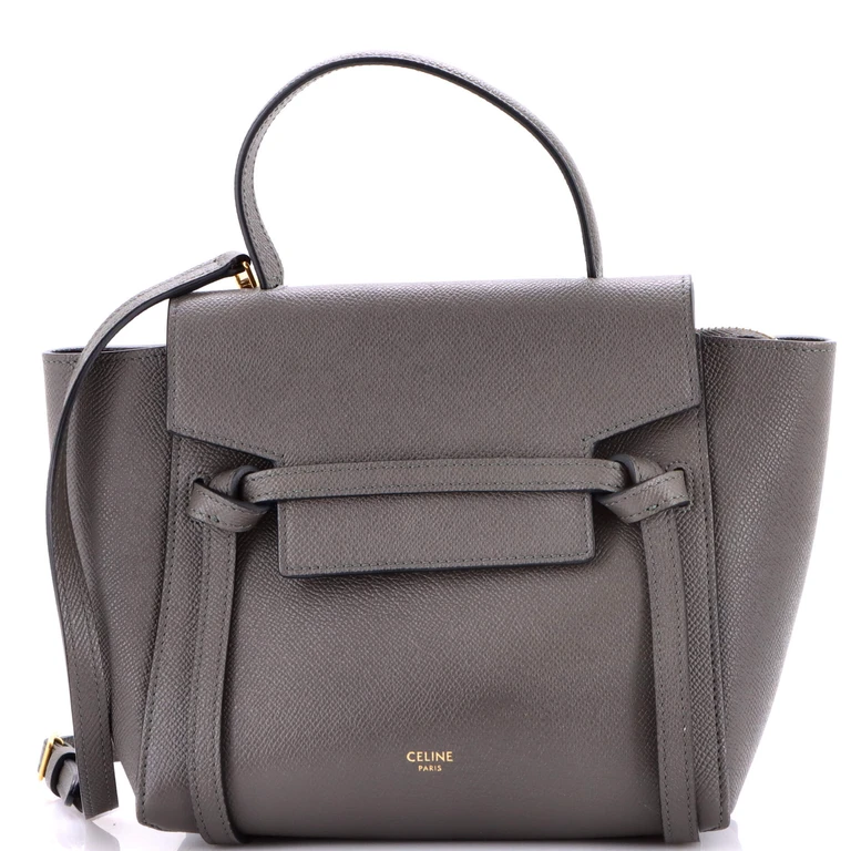 Belt Bag Textured Leather Nano