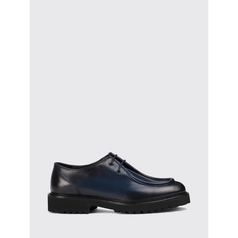 DOUCAL'S Smooth Leather Derby Shoes with Raised Apron and Rubber Sole (DU2737PHILUF159NB28)