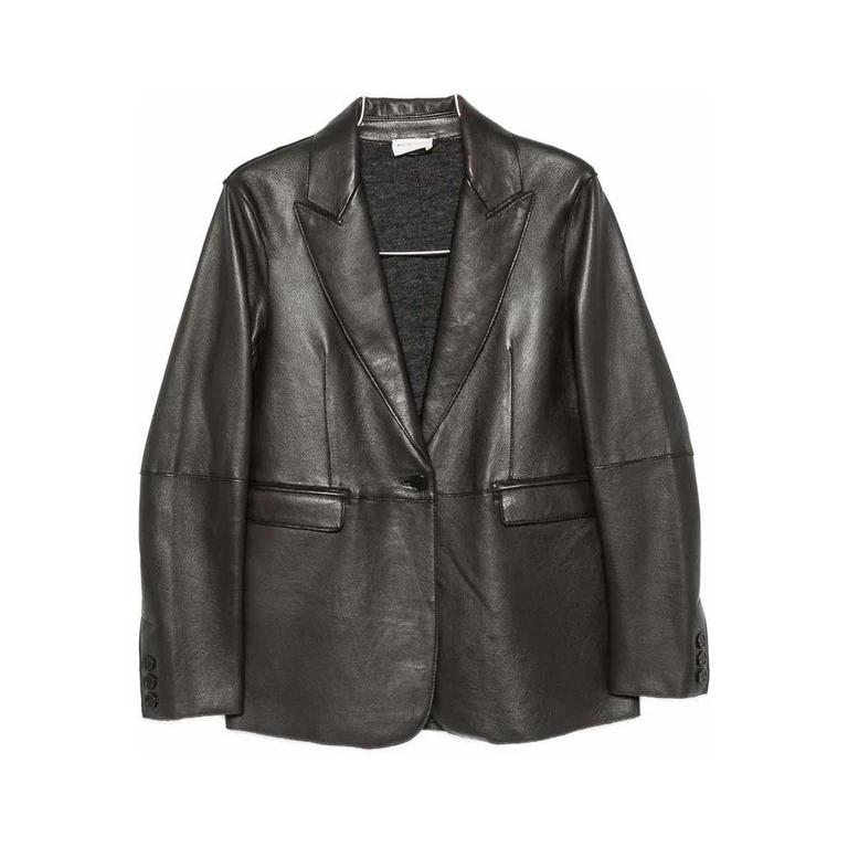 Blazer en cuir d'agneau