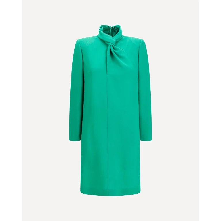 Wool Dress with knotted neck Female 44