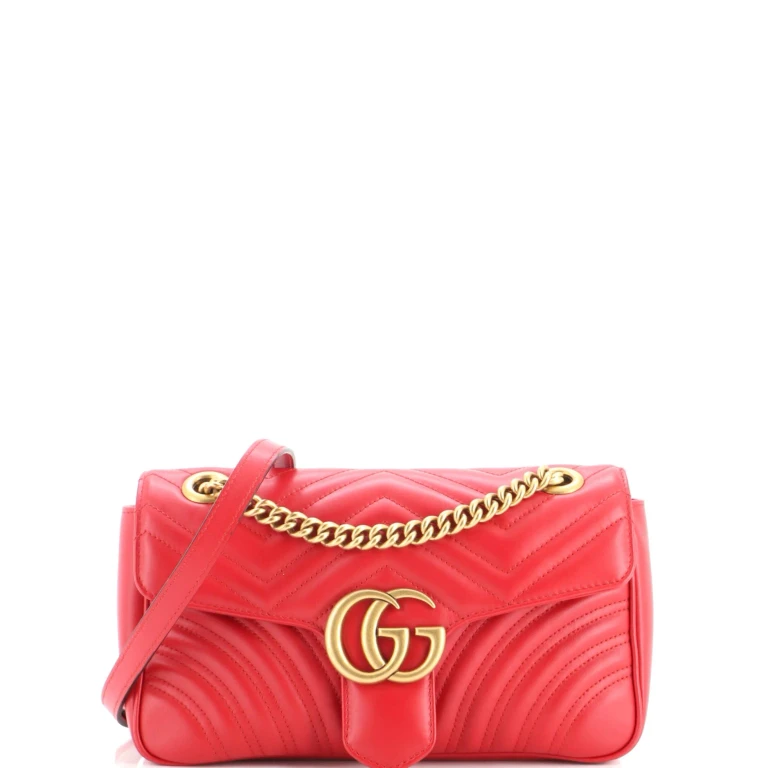 GG Marmont Flap Bag Matelasse Leather Small