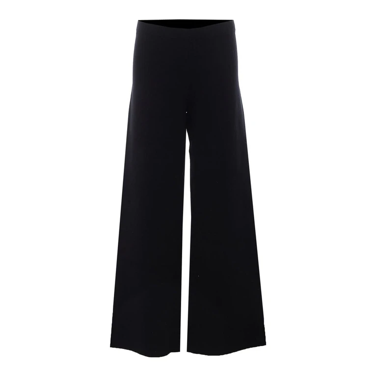 Broek met Elastische Taille en Wijde Pijp