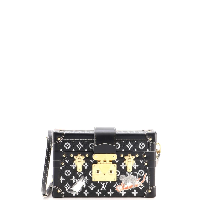 Petite Malle Handbag Limited Edition Grace Coddington Catogram Canvas