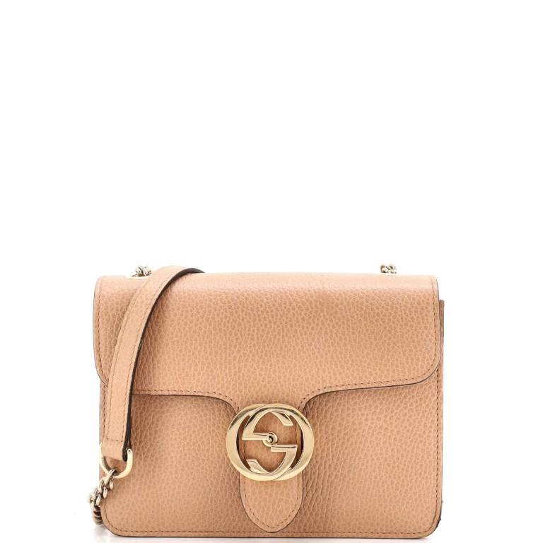 Interlocking Shoulder Bag Leather Small