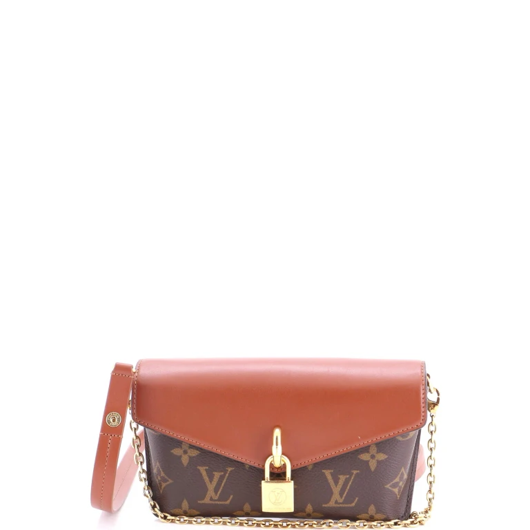 Padlock on Strap Handbag Monogram Canvas and Leather