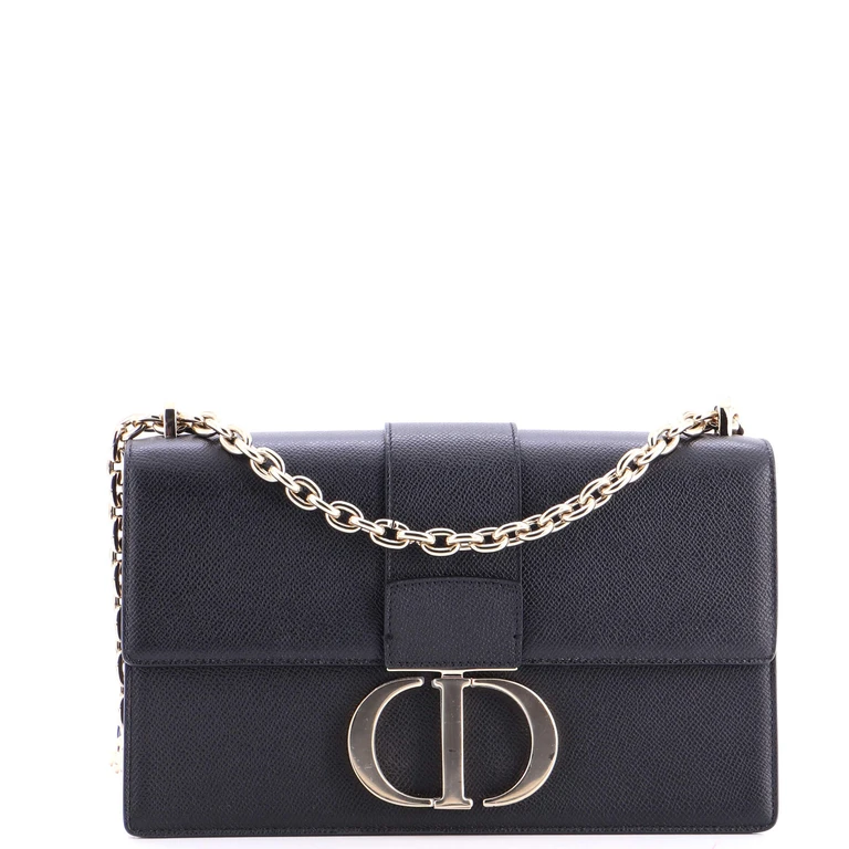 30 Montaigne Chain Flap Bag Leather East West