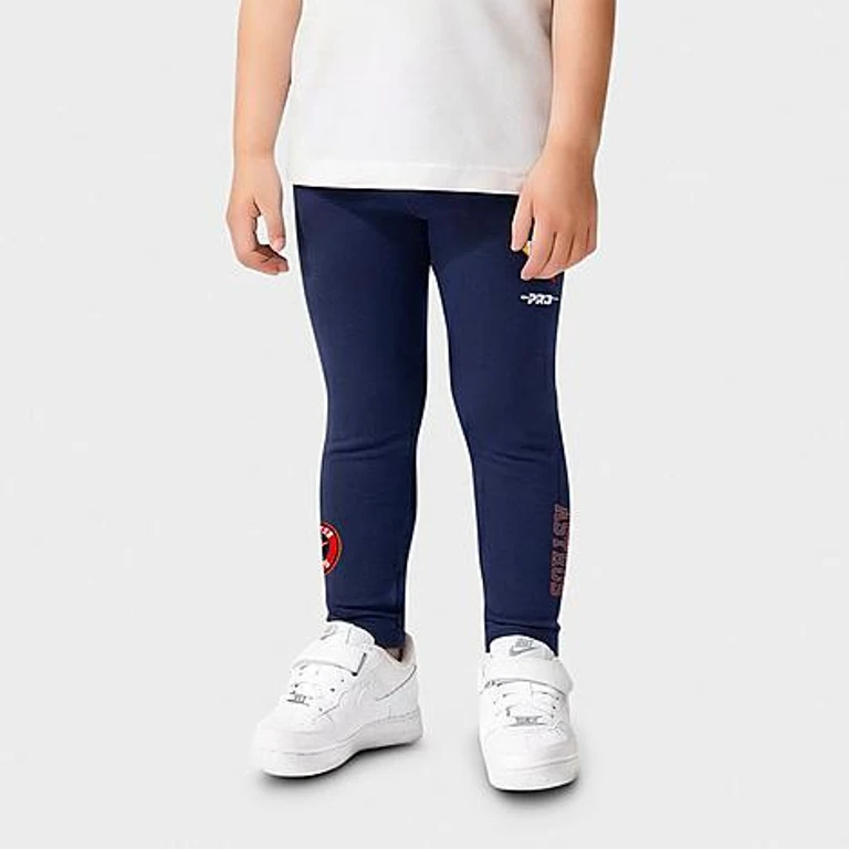 Pro Standard Girls' Toddler Houston Astros MLB Classic Leggings in Midnight Navy Size: 2T