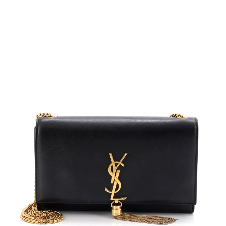 Classic Monogram Tassel Crossbody Bag Leather Medium