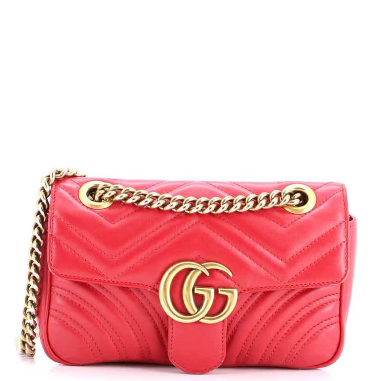 GG Marmont Flap Bag Matelasse Leather Mini