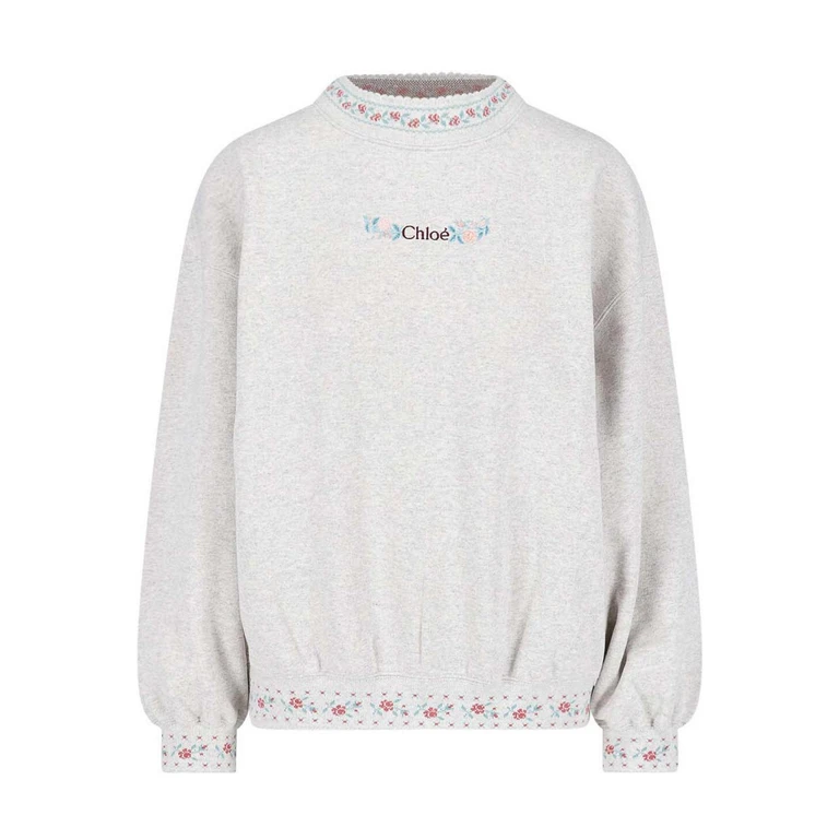 Sudadera de algodón con logo Chloe