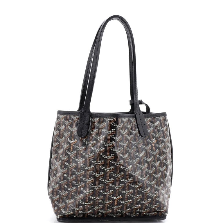 Anjou Reversible Tote Coated Canvas Mini