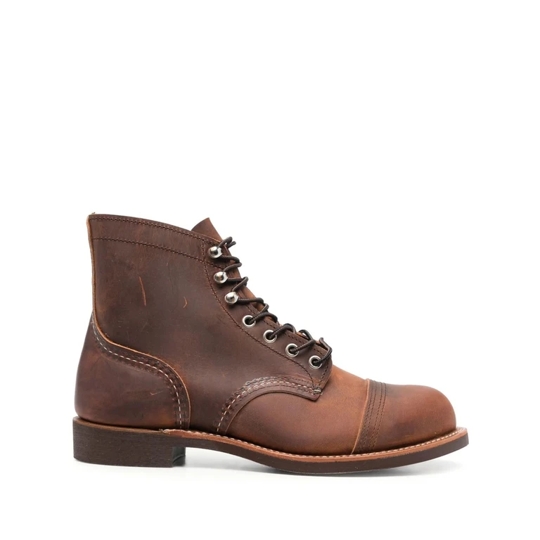 Leather Lace-up Boots