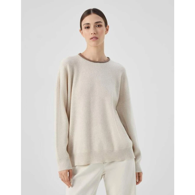 Womens Marble Wool Sweater