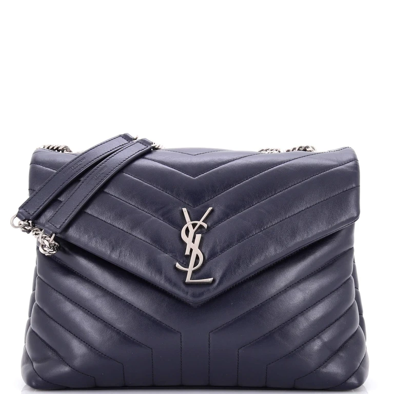 Loulou Shoulder Bag Matelasse Chevron Leather Medium