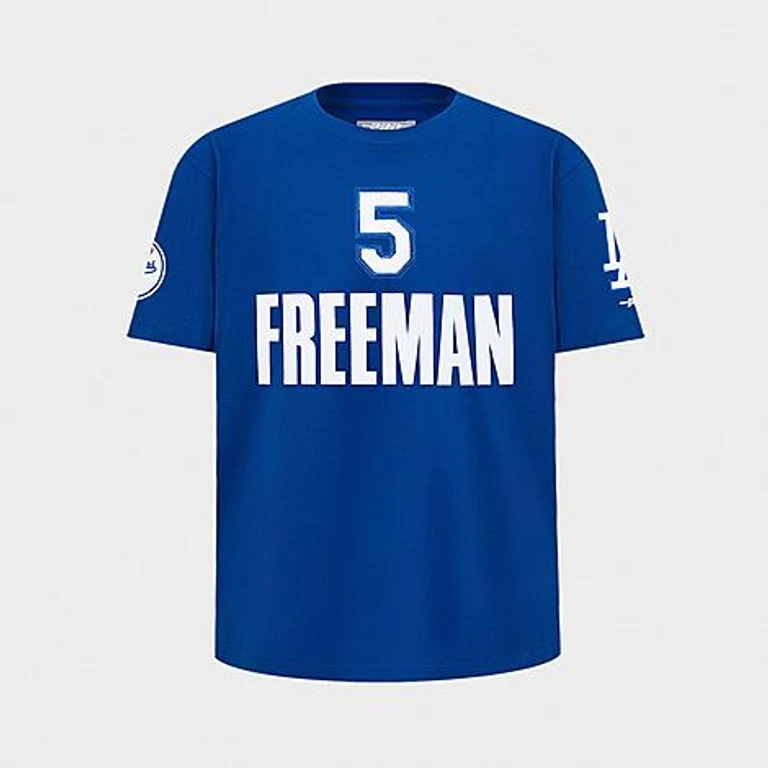 Pro Standard Big Kids Freddie Freeman #5 Los Angeles Dodgers MLB Name and Number T-Shirt in Dodger Blue Size: Small