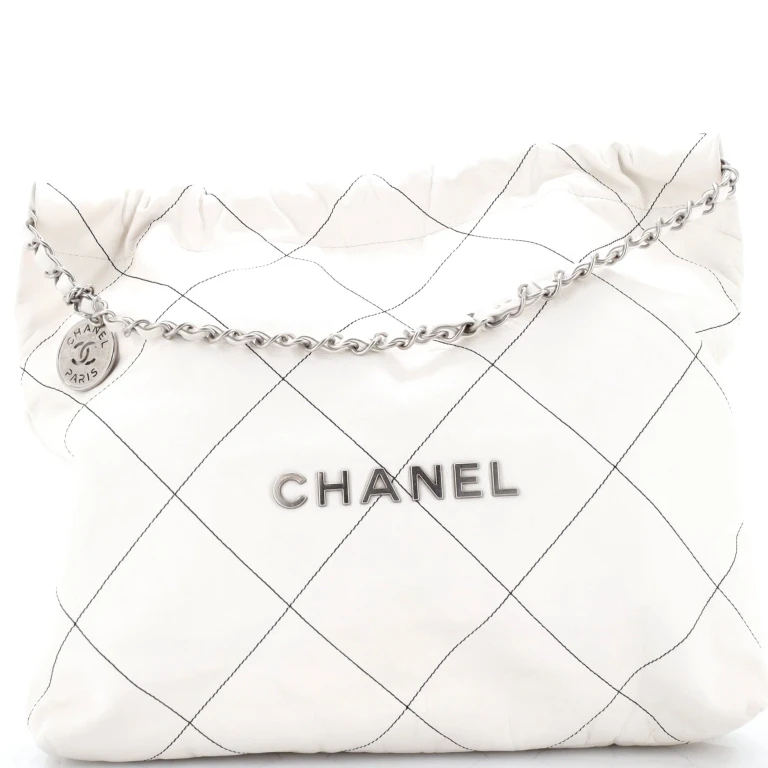 22 Chain Hobo Quilted Calfskin Large
