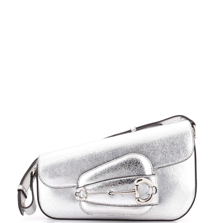 Horsebit 1955 Asymmetric Shoulder Bag Leather Small