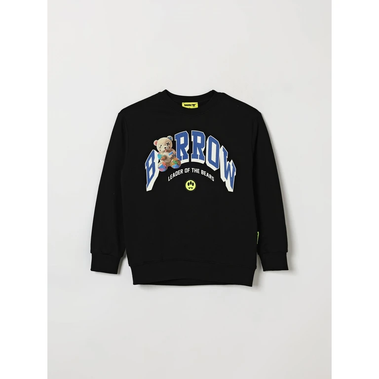 Boy's Cotton Crewneck Sweatshirt with Teddy Bear Print (F6BKJUSW032110)