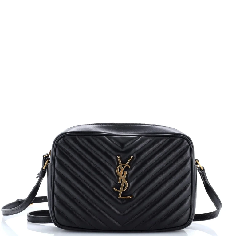 Lou Camera Bag Matelasse Chevron Leather Small