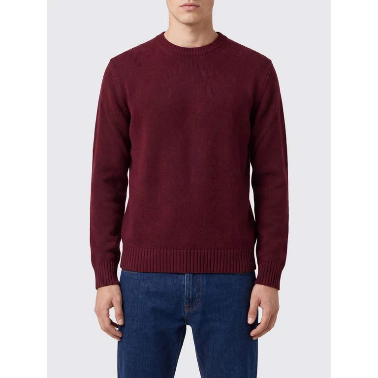 Crew-Neck Merino Wool Jumper with Ribbed Trims (B2P0007W07111162)