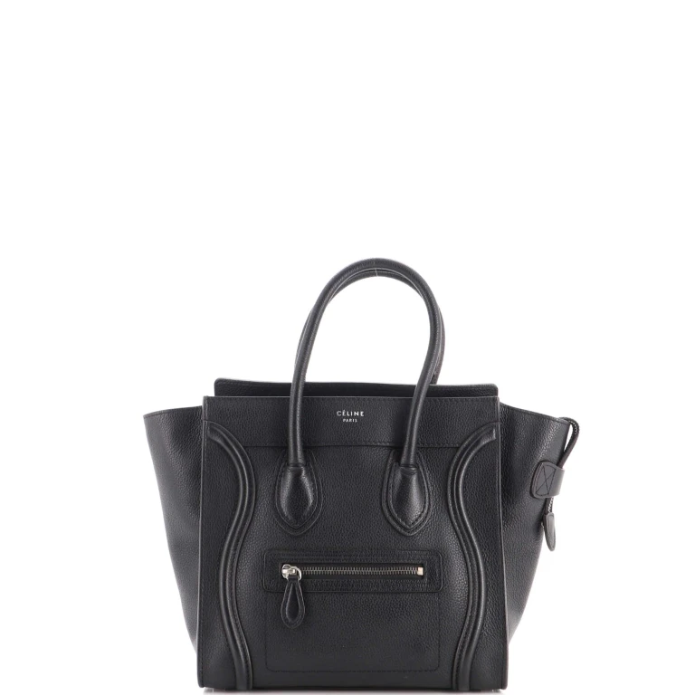 Luggage Bag Grainy Leather Micro
