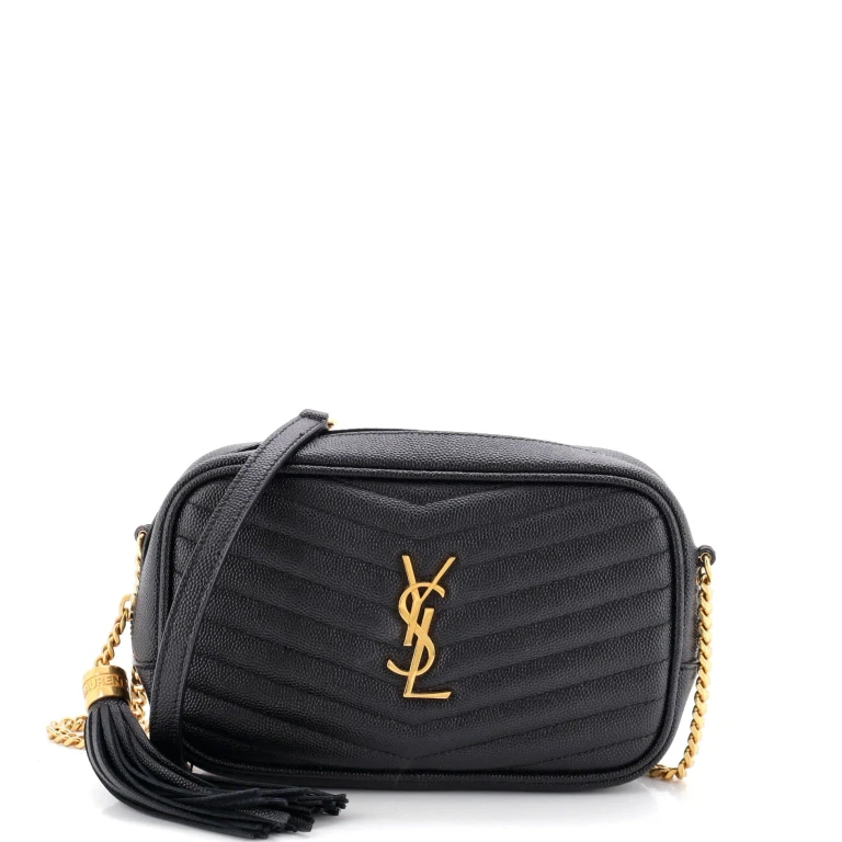 Lou Camera Bag Matelasse Chevron Leather Mini