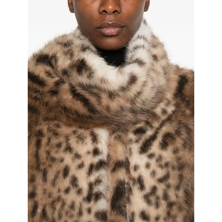 Leopard-print Coat