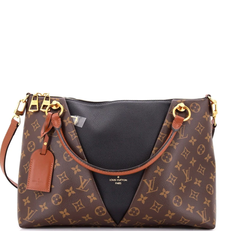 V Tote Monogram Canvas and Leather MM
