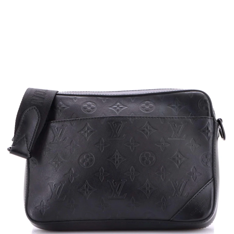 Duo Messenger Bag Monogram Shadow Leather