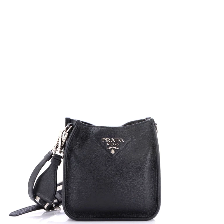 Logo Strap Crossbody Bag Vitello Daino Mini