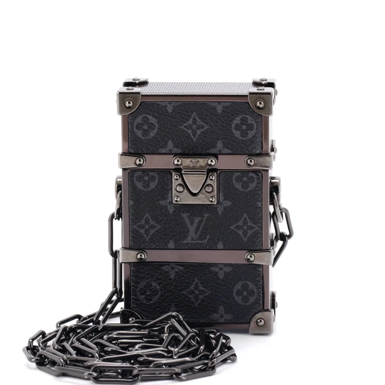 Trunk Box Pouch Monogram Eclipse Canvas